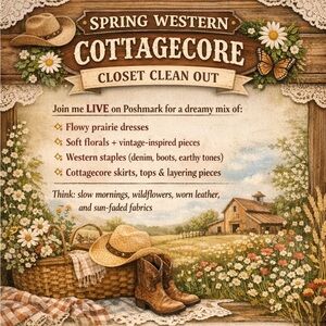 Spring Western Cottagecore Banner - Floral Farmhouse Graphic